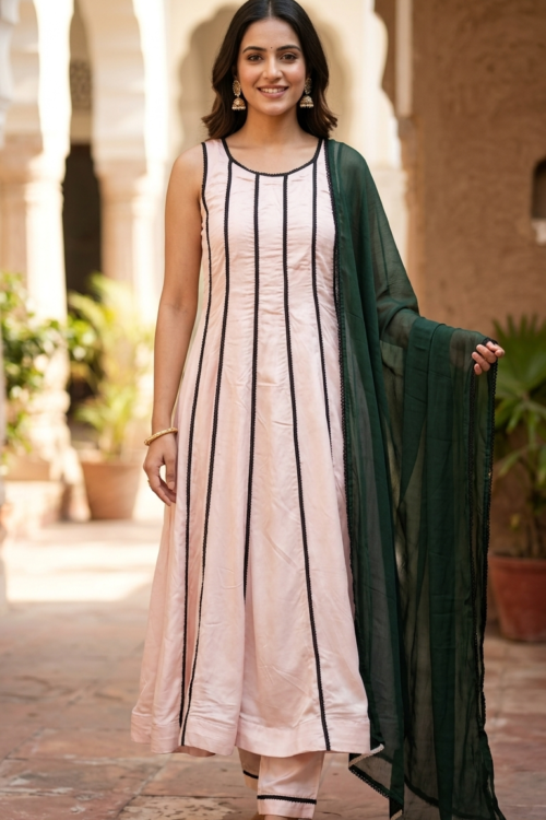 Women Regular Kurta with Trousers & With Dupatta